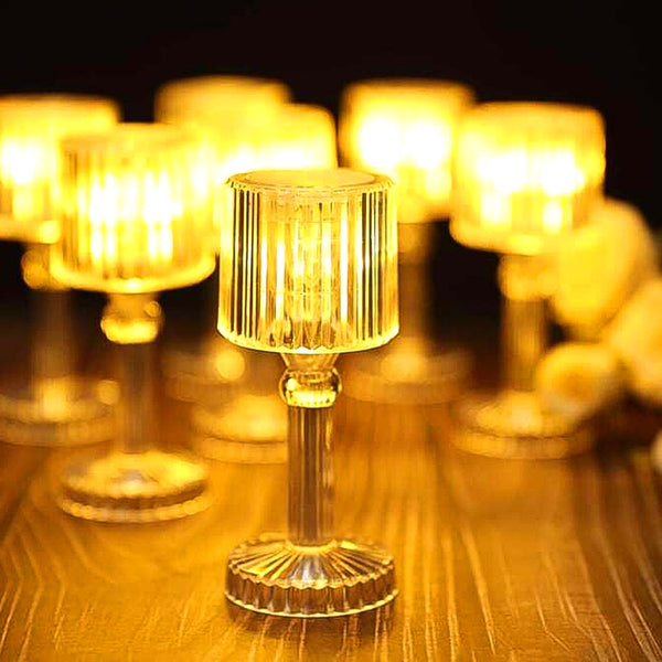 Mini Acrylic LED Desk Lamp – Crystal Design & Portable