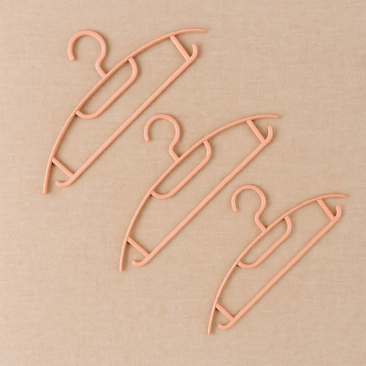 Ergonomic Plastic Cloth Hangers – Set of 6 Durable Wardrobe