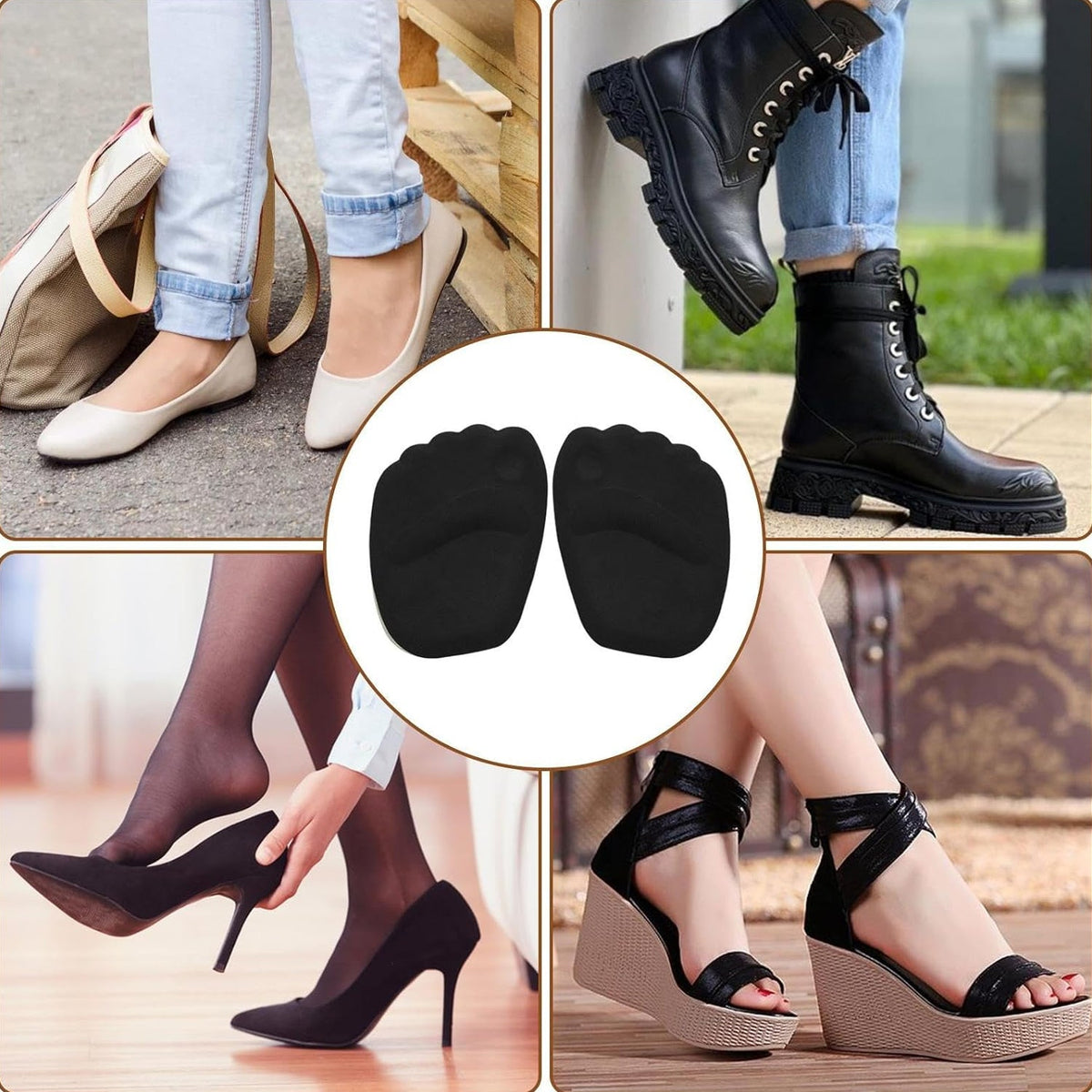 Heel Cushion Inserts – Non Slip, Callus Prevention Pads