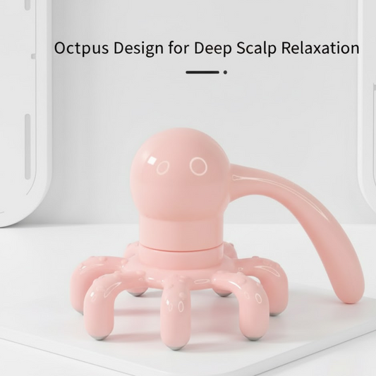 Octopus Head Massager – Ergonomic Stress Relief Tool