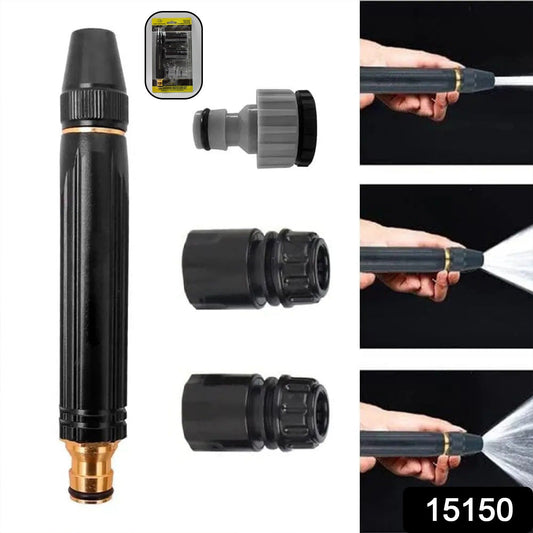 Ergonomic Car Washer Spray Gun demonstrating multiple high-pressure spray patterns.