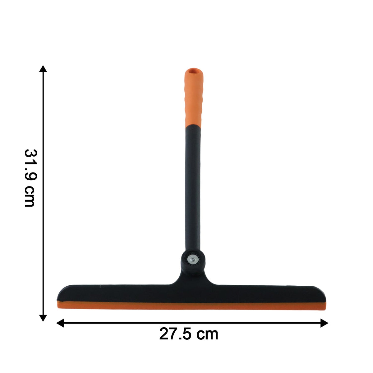 A black and orange squeegee with dimensions of 31.9 cm height and 27.5 cm width indicated.