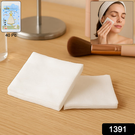 Cotton Makeup Remover Pads – Soft & Durable 40 Pack