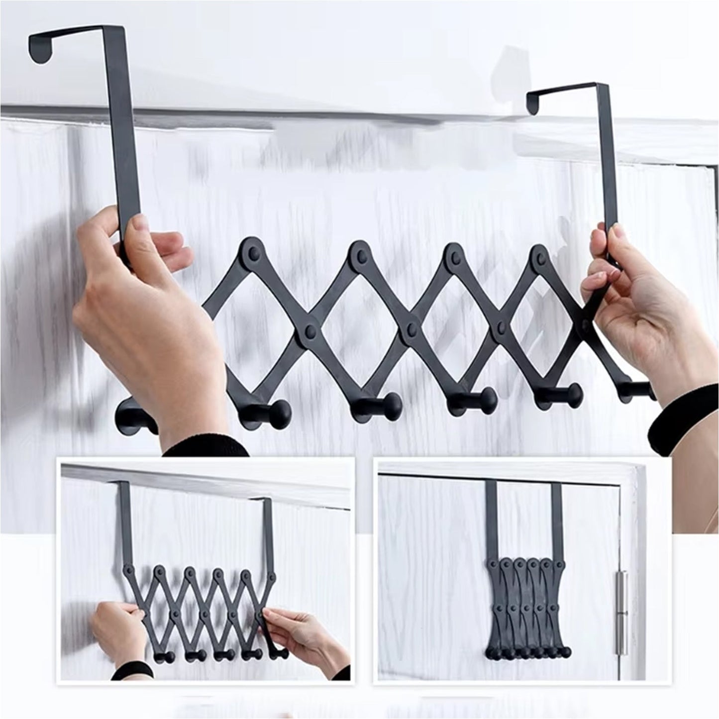 Clutter-Free Storage Door Hanger – Hook Steel Coat Rack