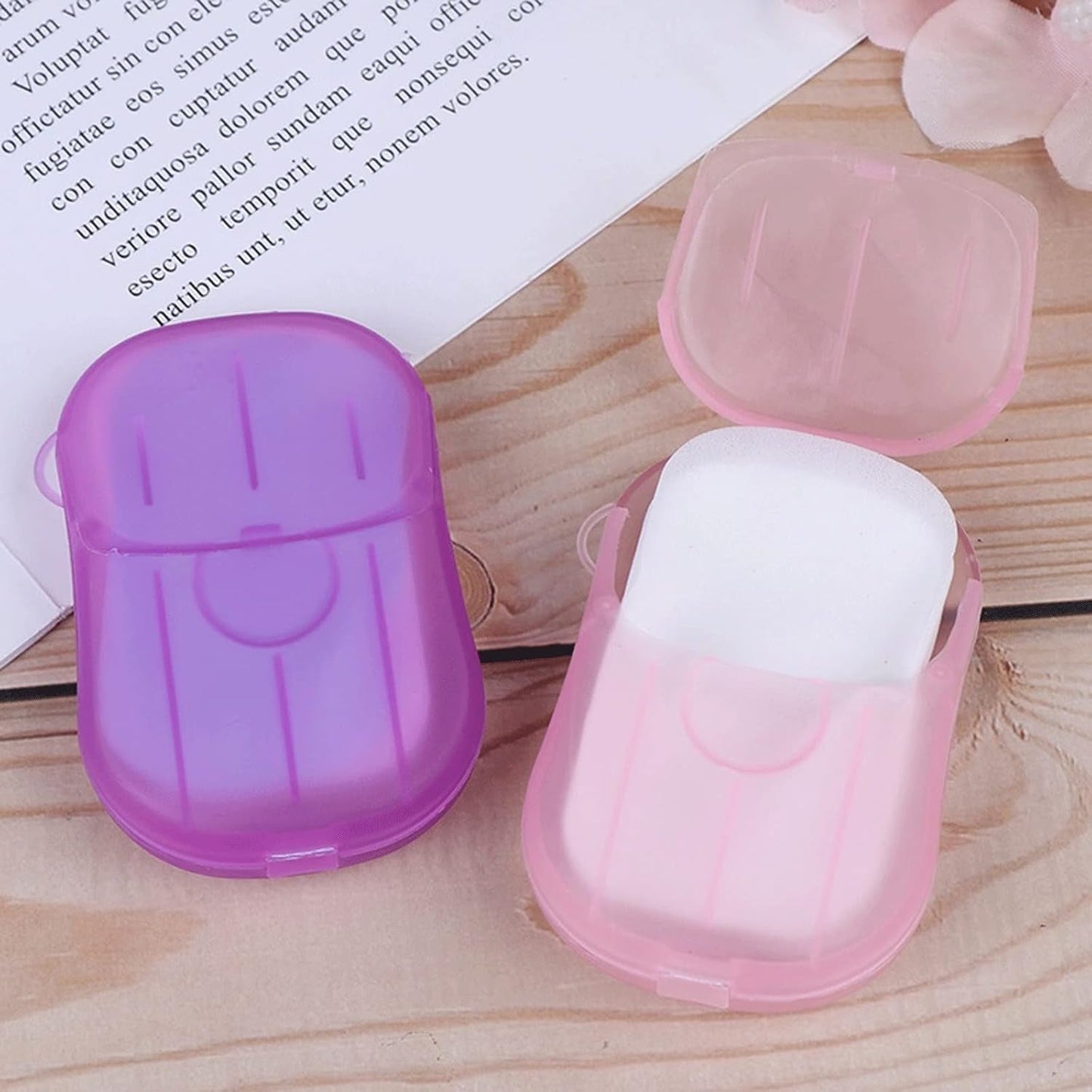 Travel Paper Soap Sheets – 20 Dissolvable Sheets in Mini Box | VelvetBubbles
