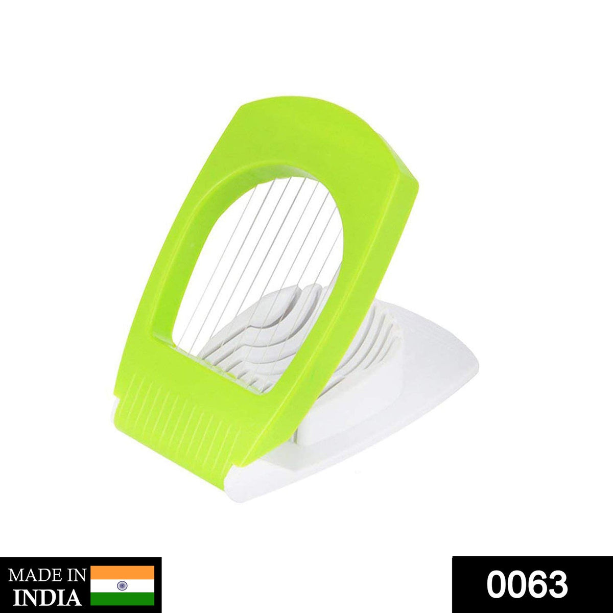 Egg Cutter in white, designed for perfect, even slices of hard-boiled eggs.