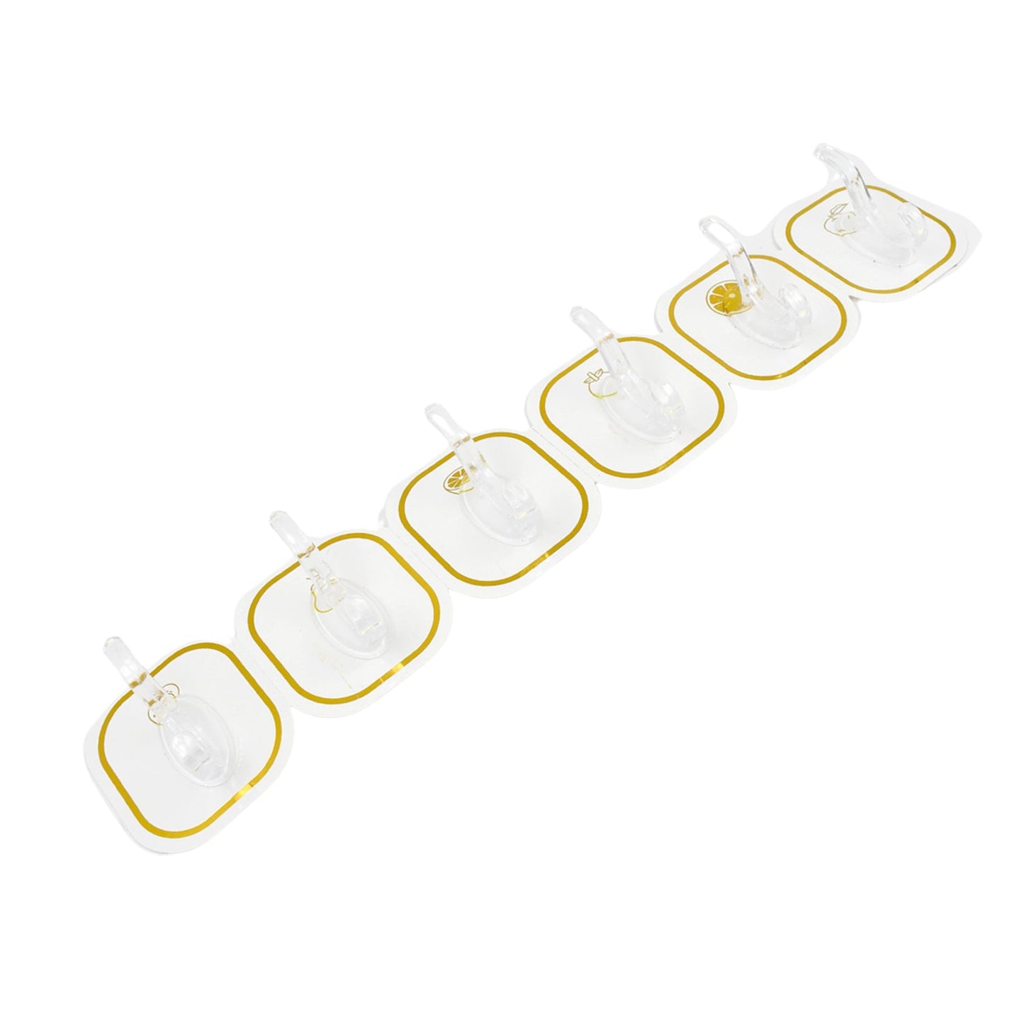 Reusable Transparent Adhesive Hooks (6 Pcs) – Strong