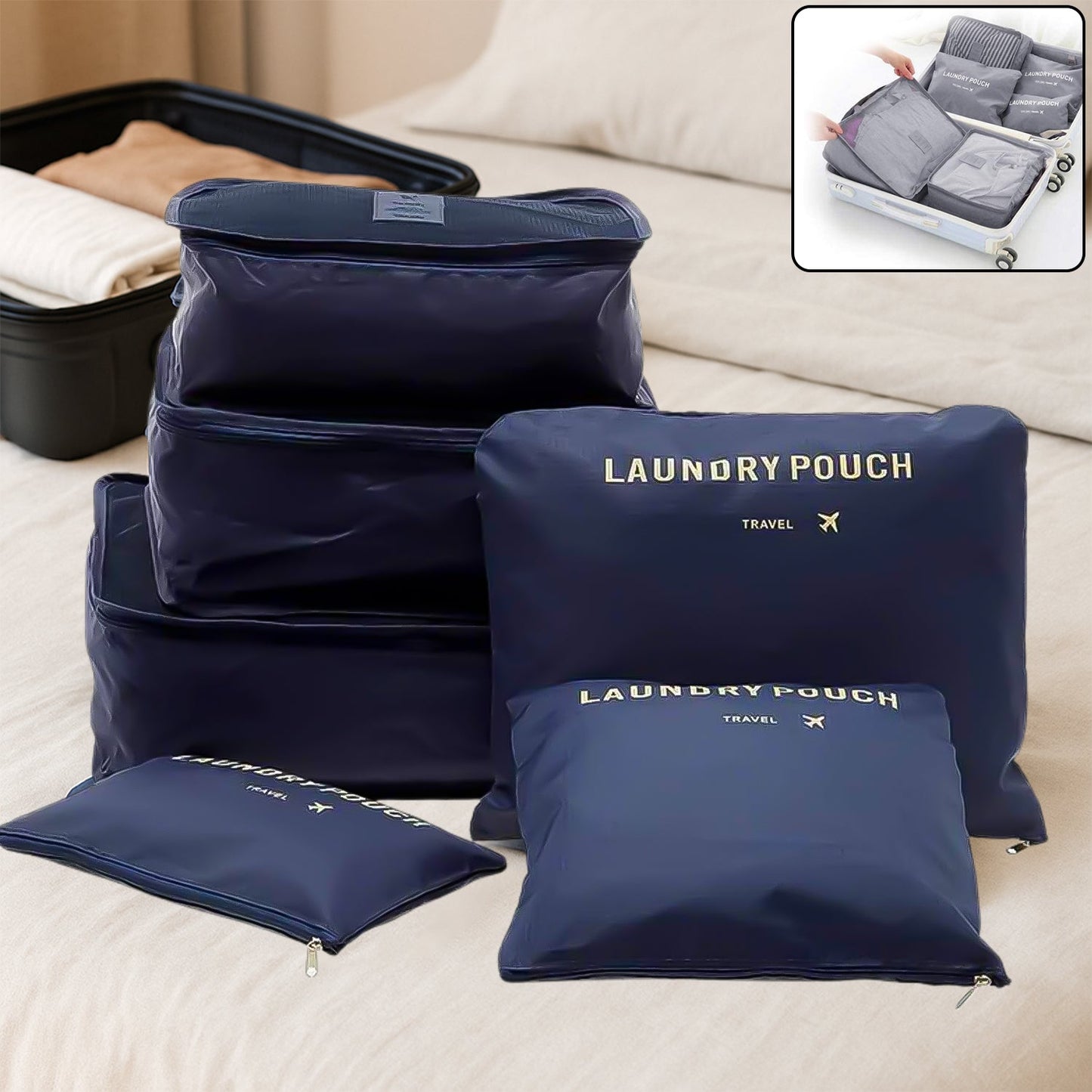 Travel-Ready Cloth Organizer Pouch – Pcs Laundry Bags |