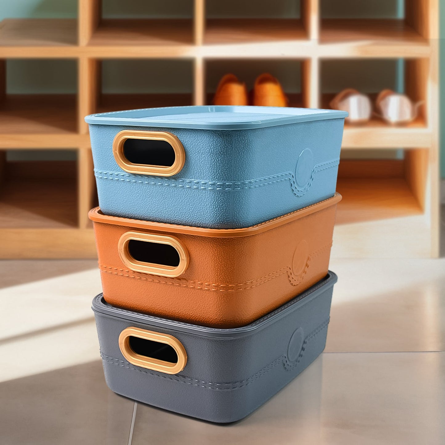 All-in-One Plastic Storage Basket Set – Durable & Organizer