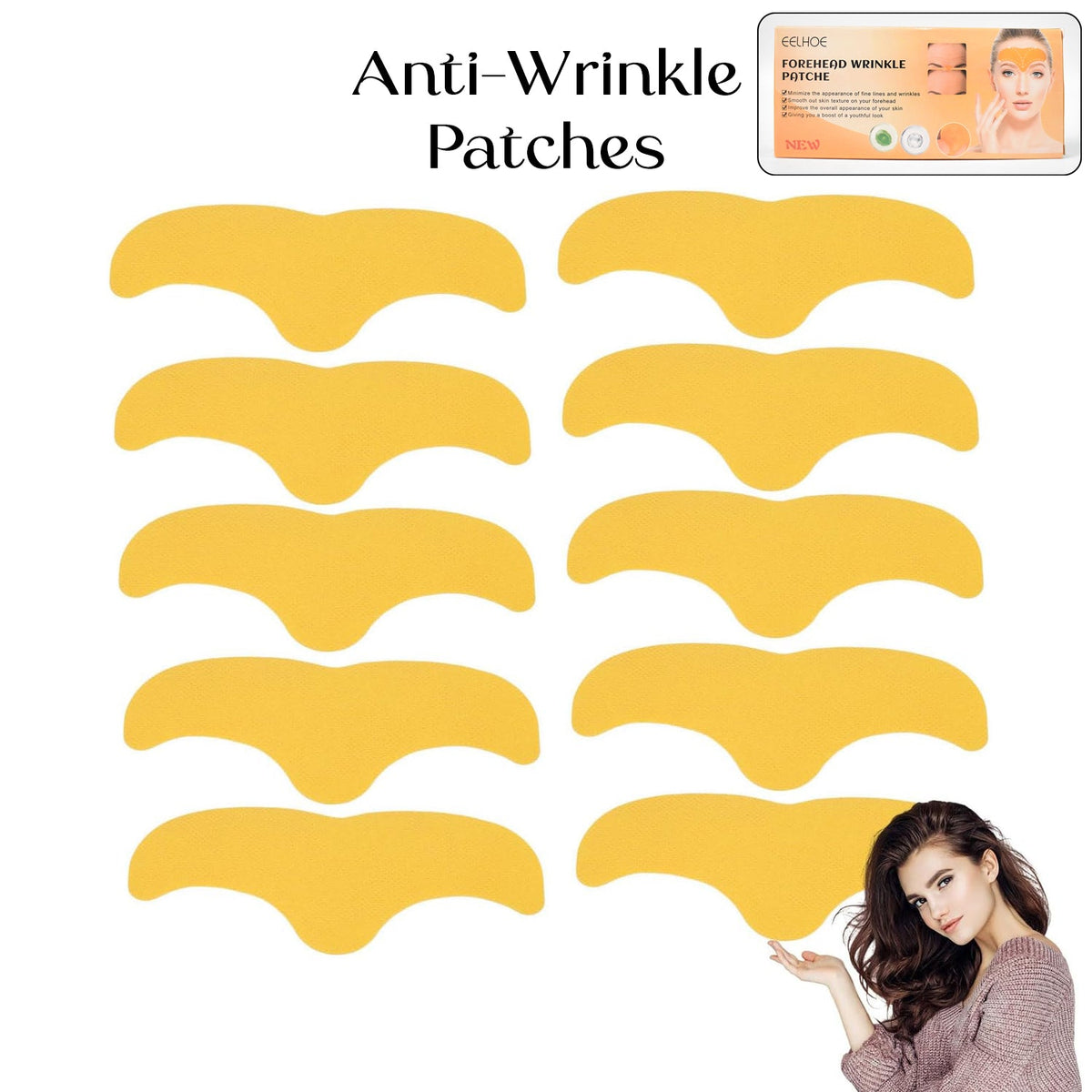 Forehead Wrinkle Patches (10 Pcs) – Anti-Aging Pads