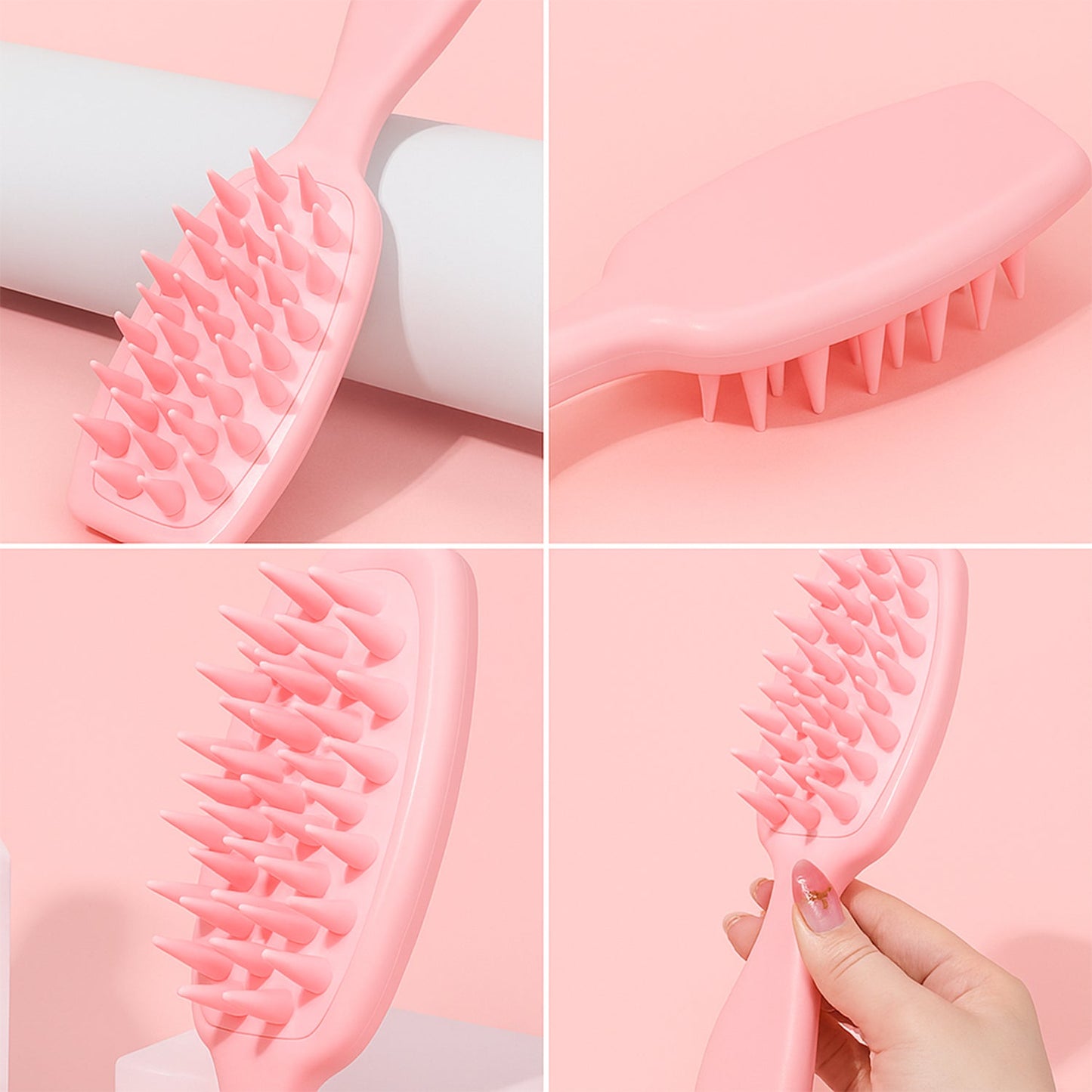 Silicone Scalp Massager – Soft Bristles for Deep Cleansing