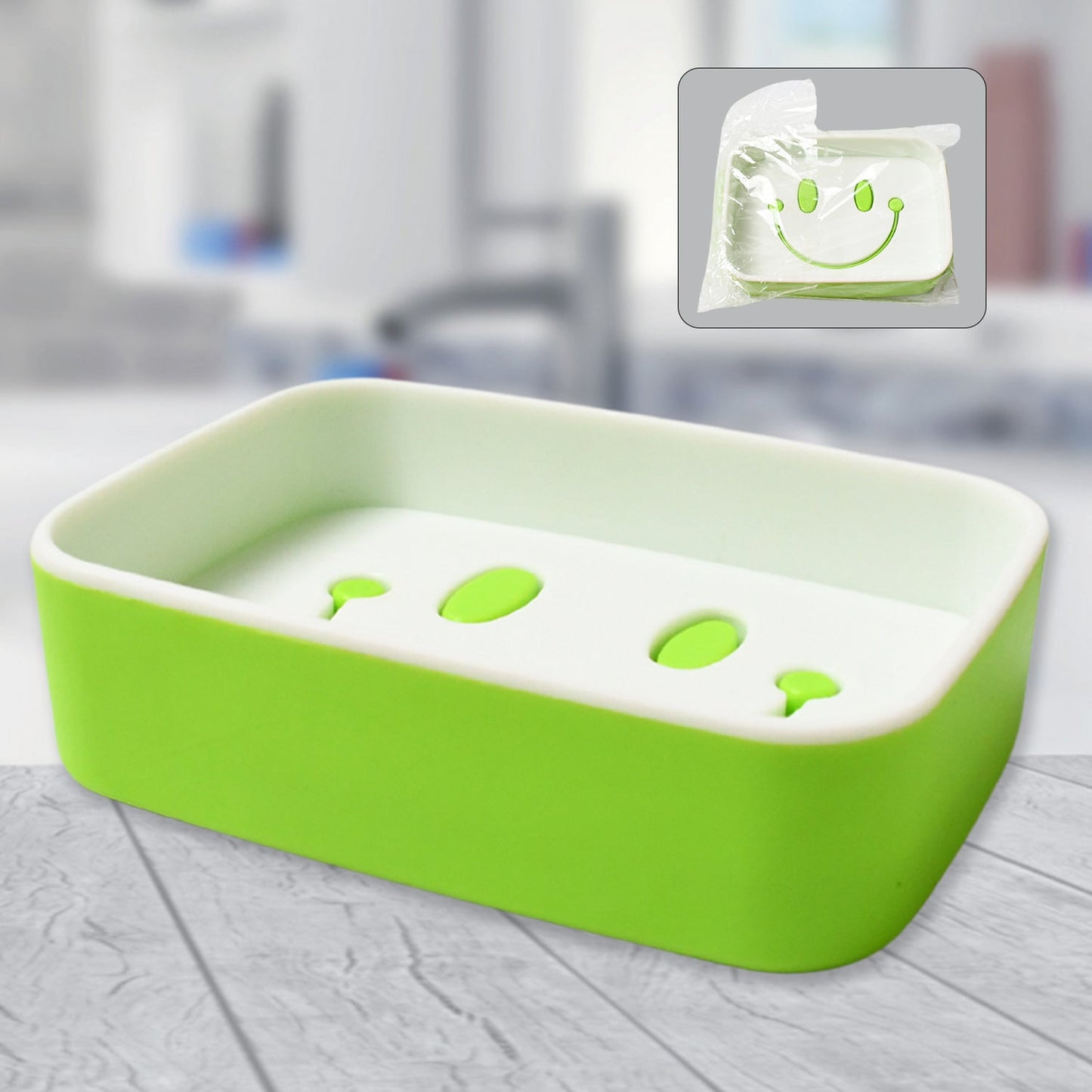 Portable Travel Soap Dish Box – Cute Smiley Face & Draining Design