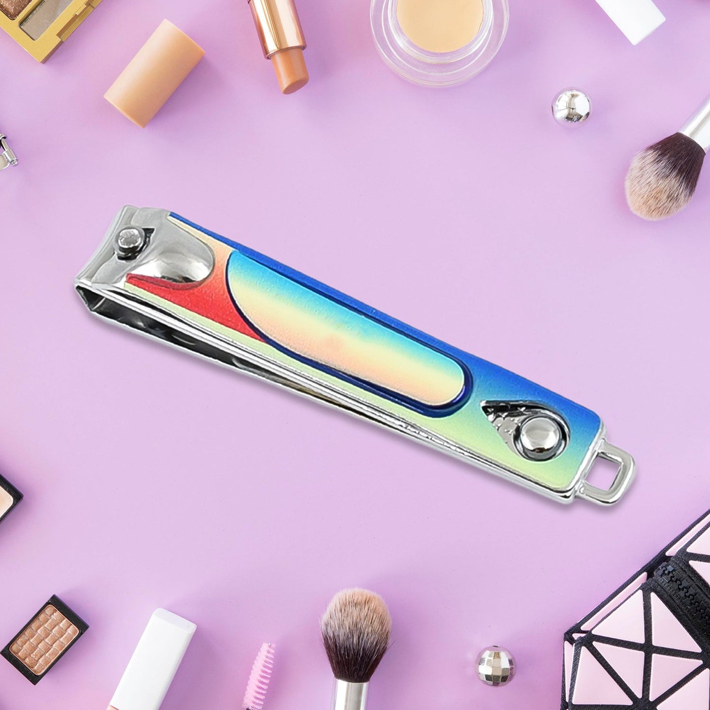 Folding Nail Clippers – Assorted Design Stainless Steel with File | AuriGlam