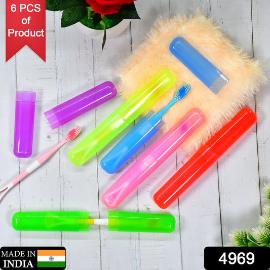 Travel Toothbrush Covers – 6pc Anti-Bacterial Set