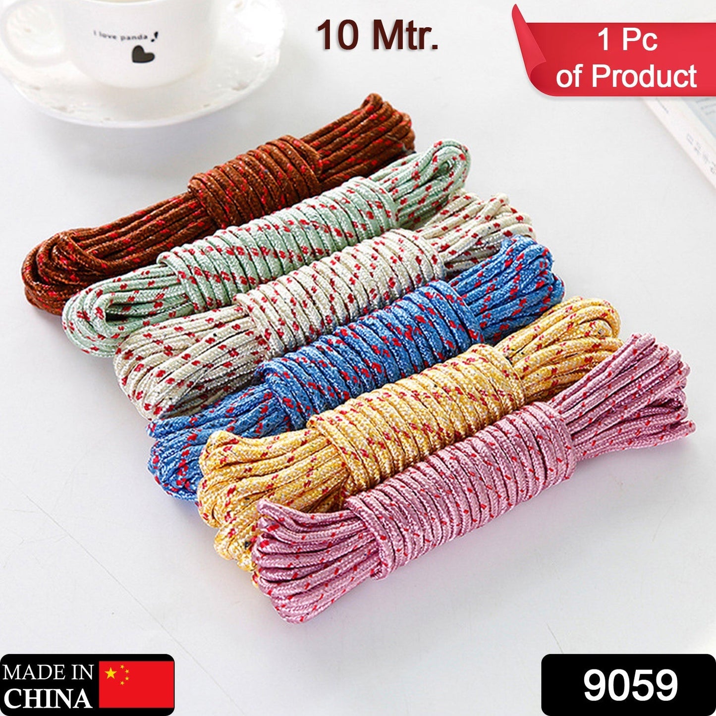 Heavy-Duty Laundry Clothesline 10m Nylon – Portable - main product view