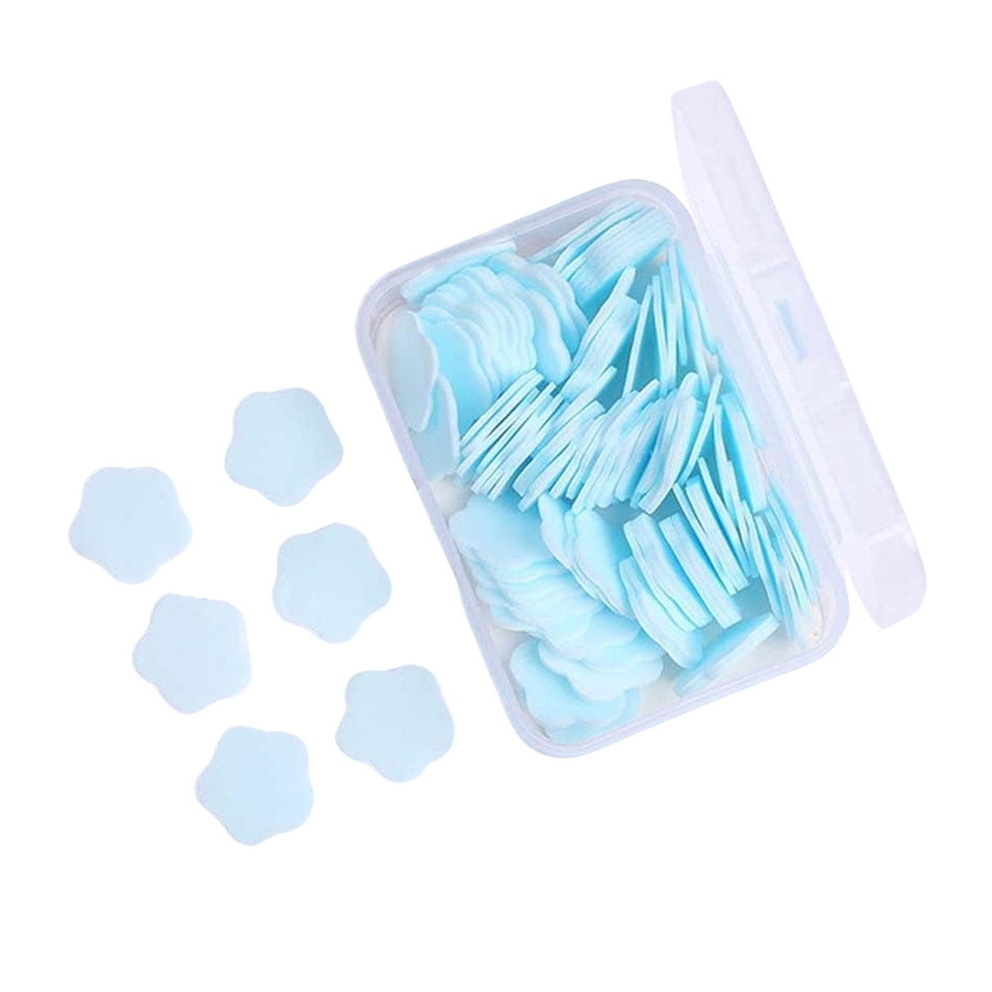 Travel Soap Sheets – 100 Flower-Shaped | VelvetBubbles