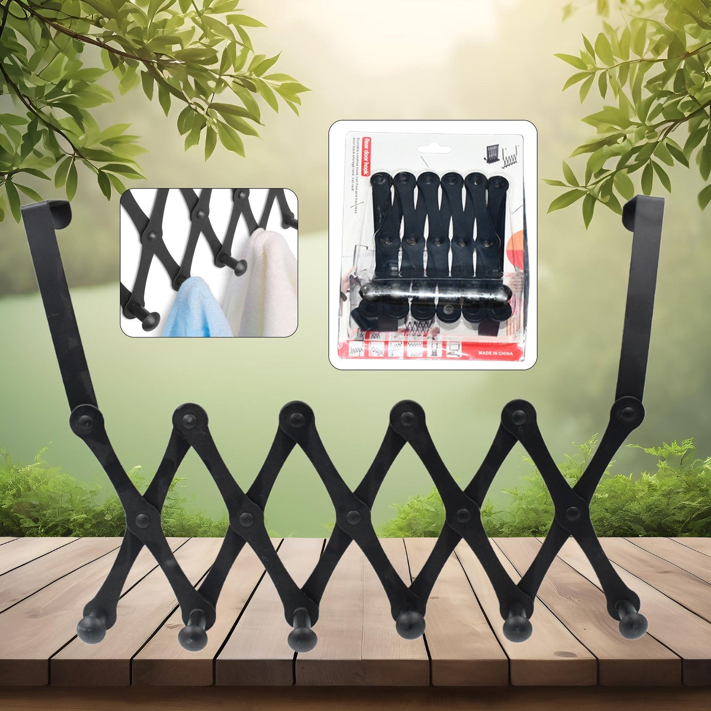 Clutter-Free Storage Door Hanger – Hook Steel Coat Rack