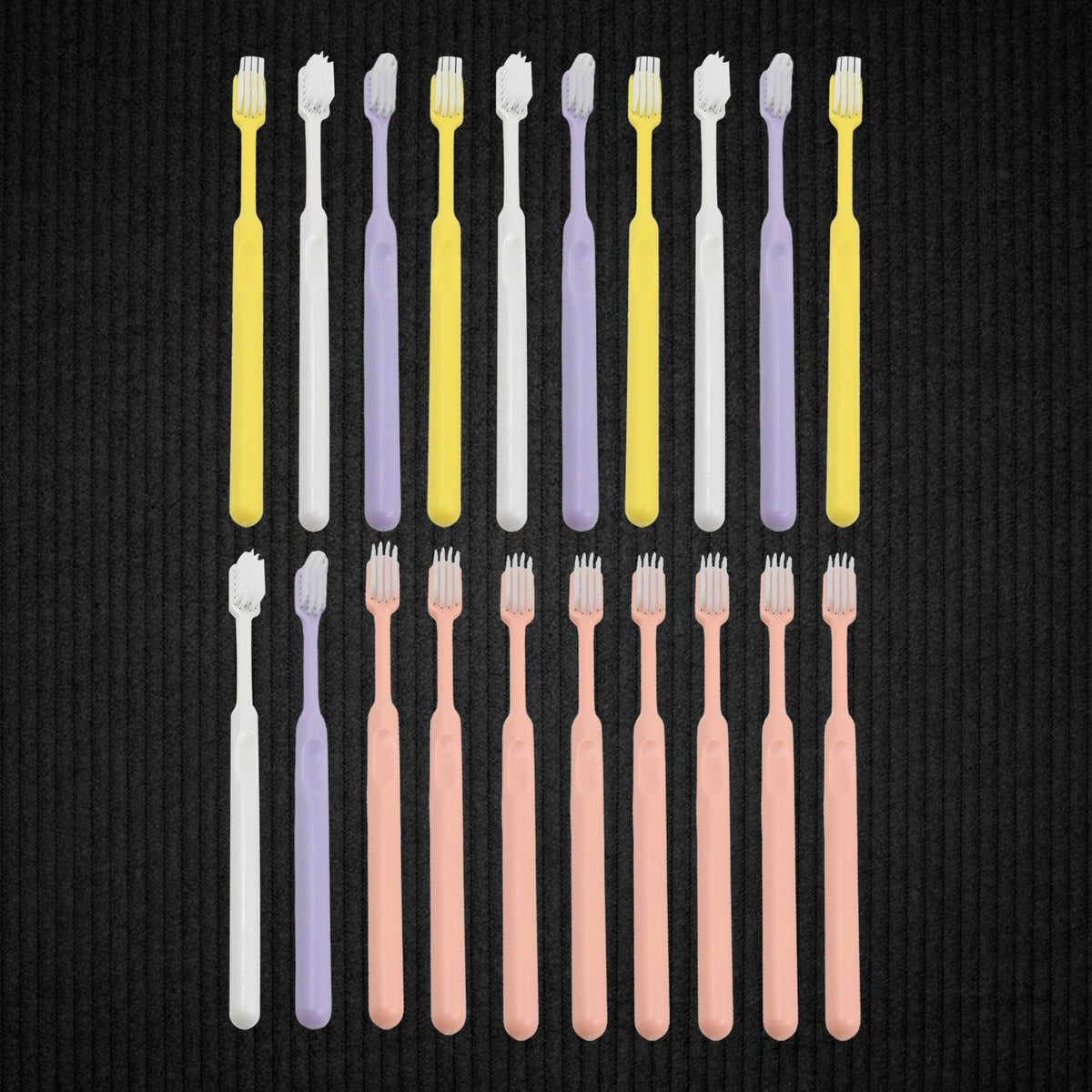 Soft Plastic Toothbrush Set – 20 Pcs with Travel Box
