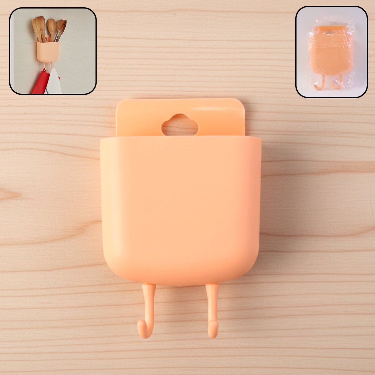 Space-Saving Wall Mounted Mobile Charging Holder – Organizer