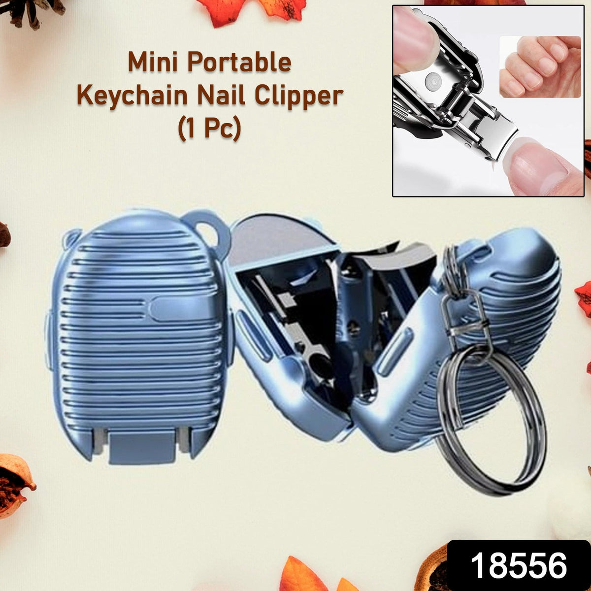 Keychain Nail Clipper – Portable with Built-in File