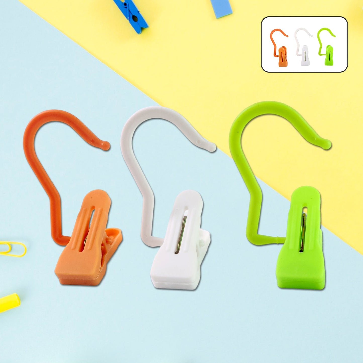 All-in-One Hanging Hook Clip – Strong Grip & Rotatable, Use