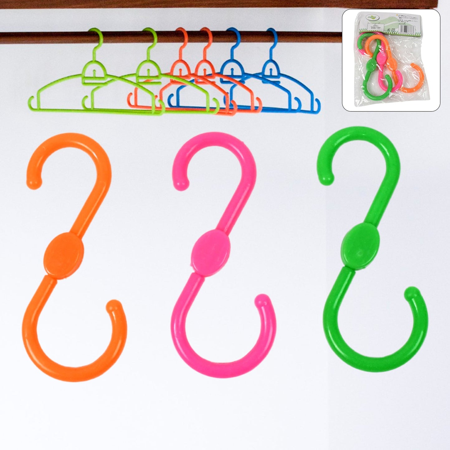 Heavy-Duty S Shape Plastic Hooks – Hanging - main product view