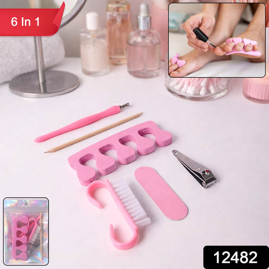 Manicure Kit – Compact 6-in-1 Nail Care Grooming Set