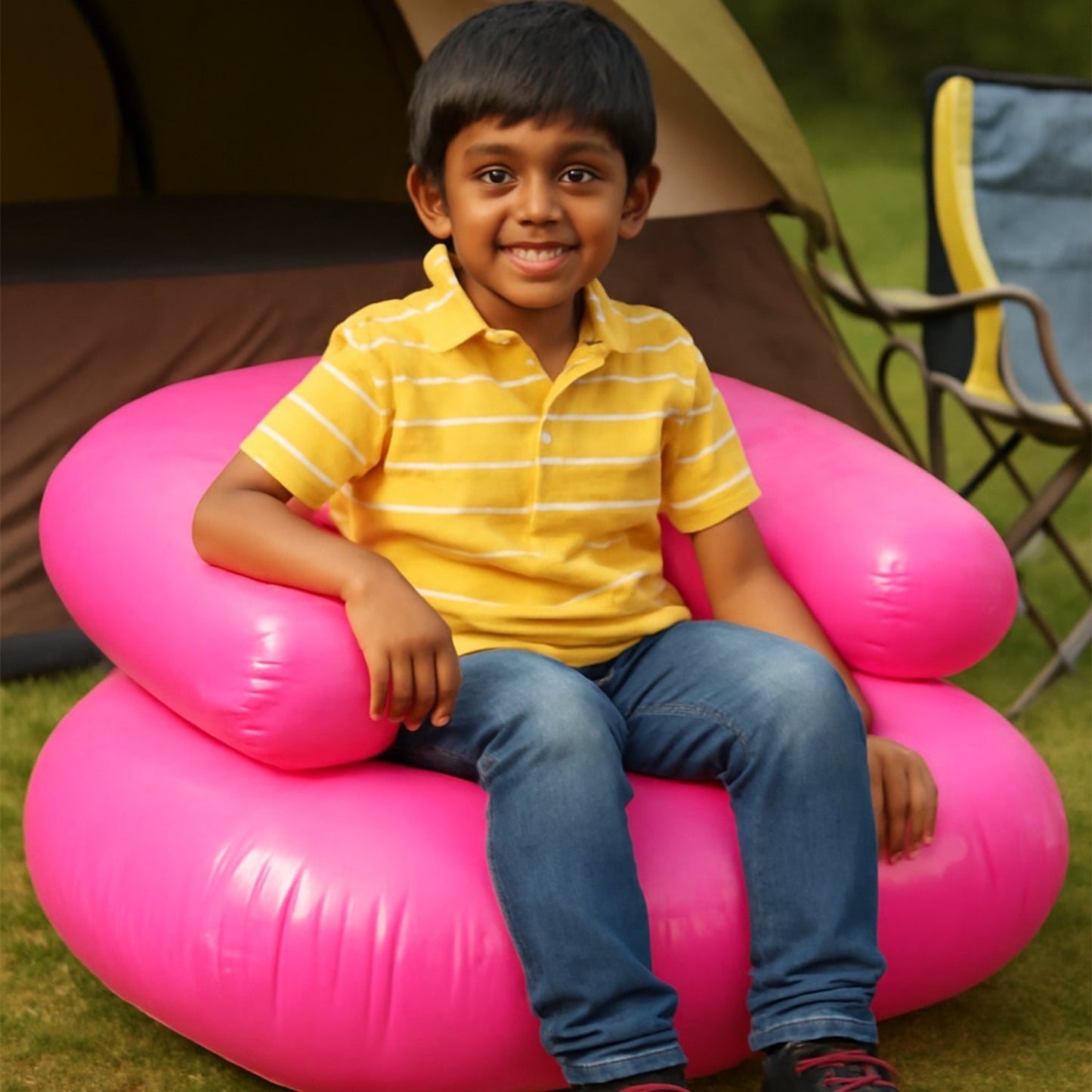 Travel-Ready Inflatable Kids Sofa Chair – Durable Seating