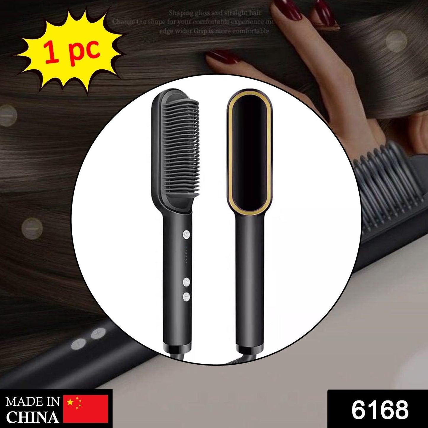 Hair Straightener – Keratin Ceramic & Scalp Massager | Calm & Curl