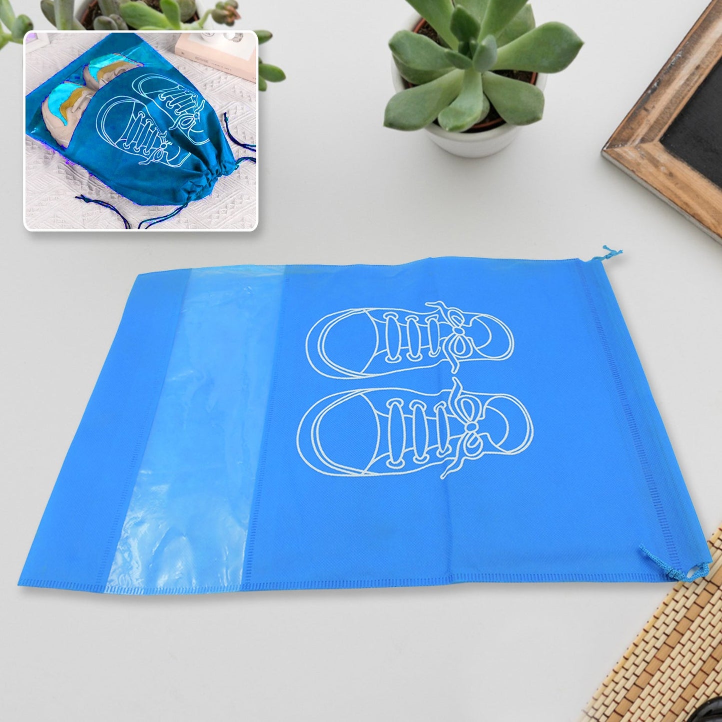 Travel-Ready Waterproof Shoe Bag – Travel & Beach Organizer
