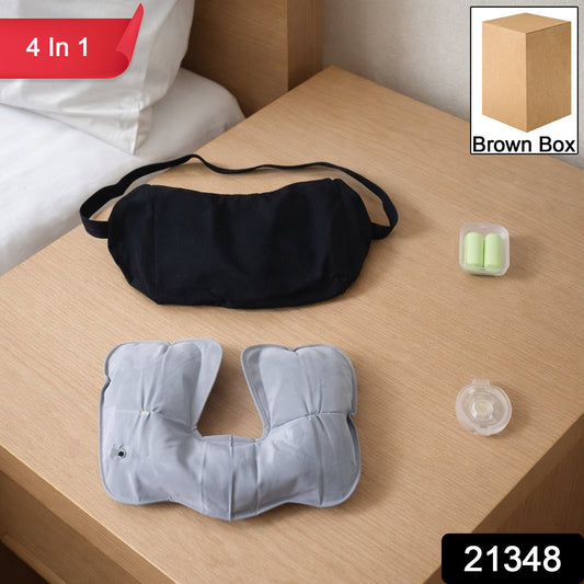Travel Comfort Sleep Kit – 4 In 1 Portable Rest Set