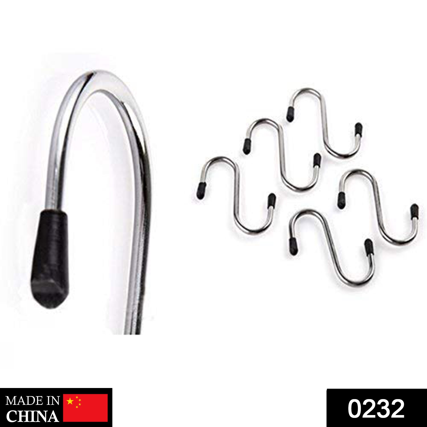 Heavy-Duty S-Shaped Stainless Steel Hanging Hooks – Strong - main product view