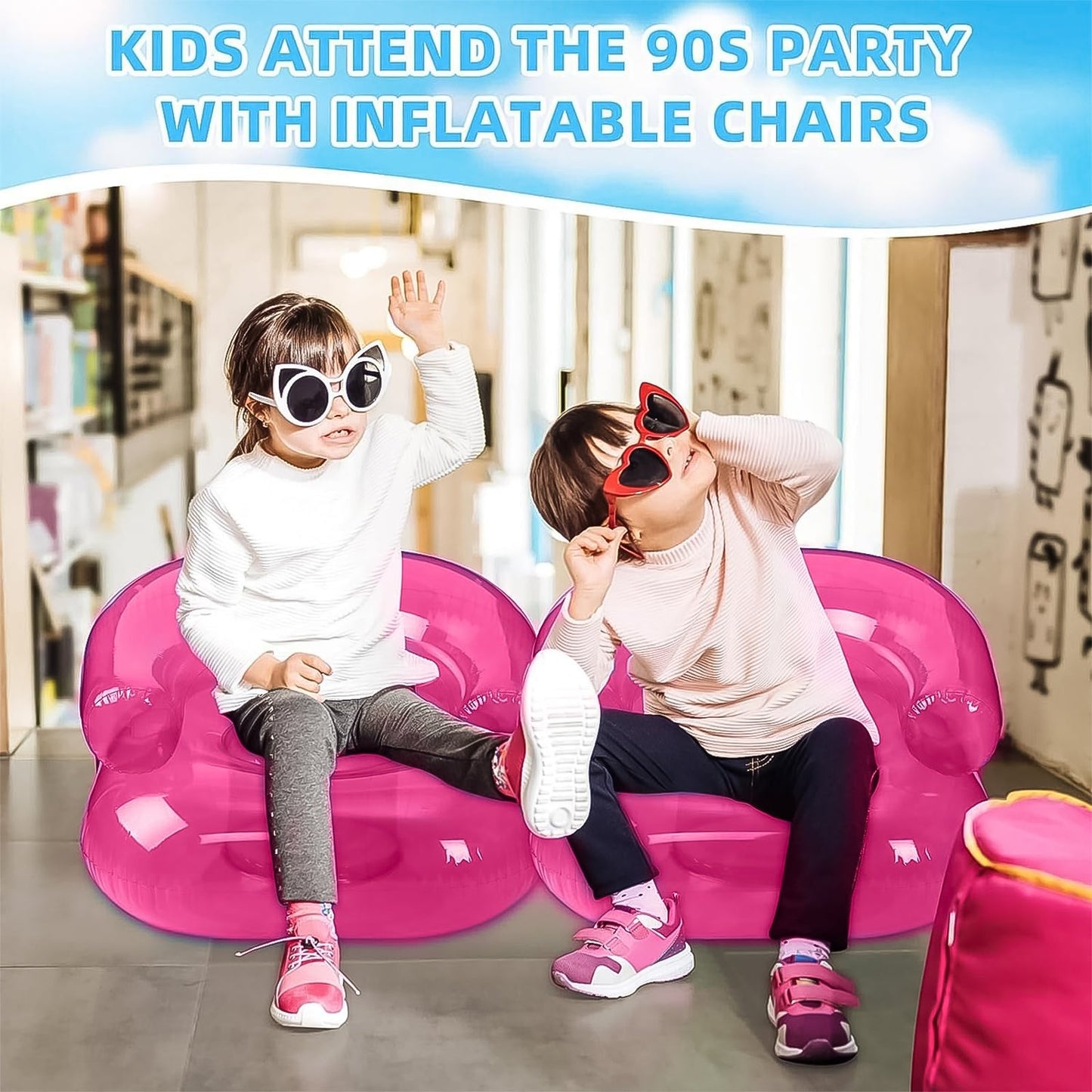 Travel-Ready Inflatable Kids Sofa Chair – Durable Seating