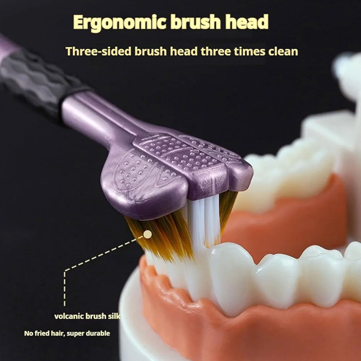3-Sided Toothbrush – Soft Bristle Set for Complete Oral Care