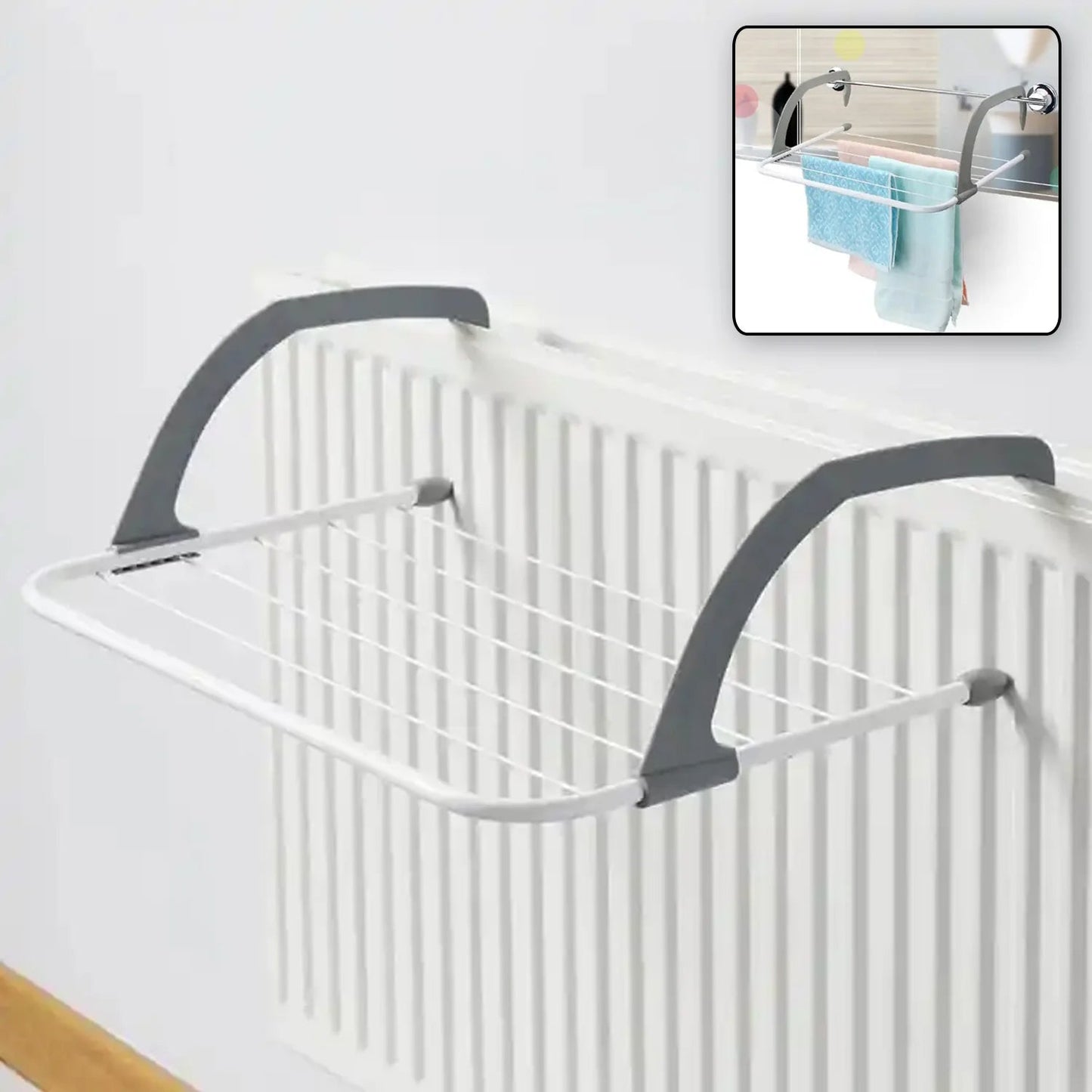 Clutter-Free Storage Folding Drying Rack – Compact, Steel