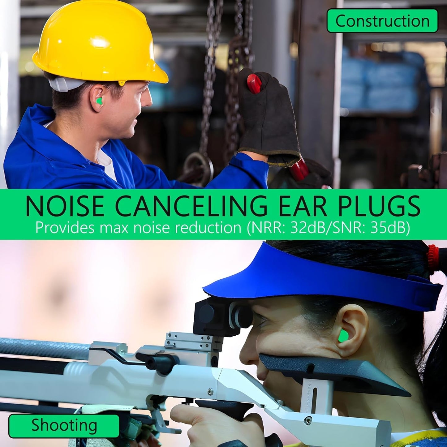 Noise Reduction Earplugs – Soft Foam for Sleep & Travel | XcelSafe