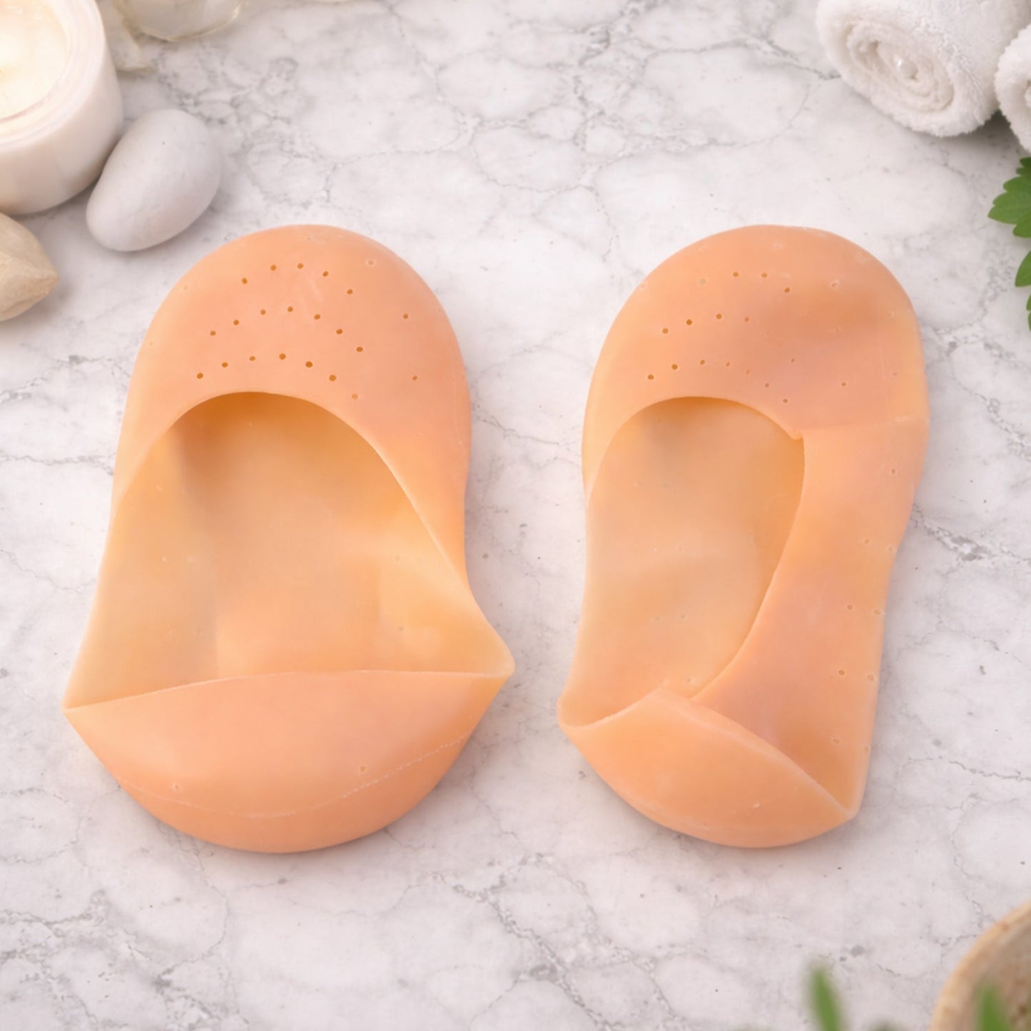Silicone Heel Protector Socks – Soft Gel Relief for Cracked Heels