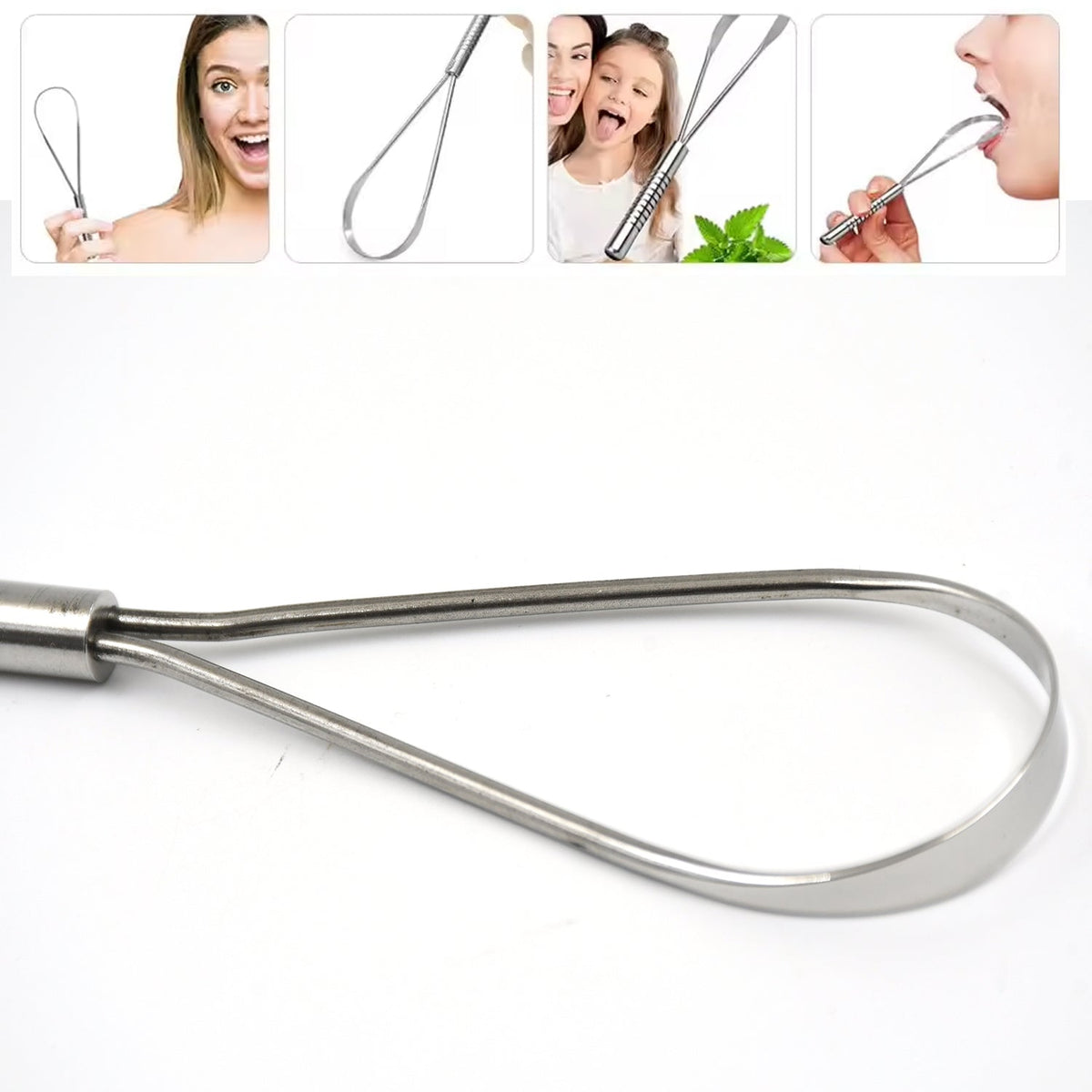 Steel Tongue Cleaner – Fresh Breath & Oral Hygiene