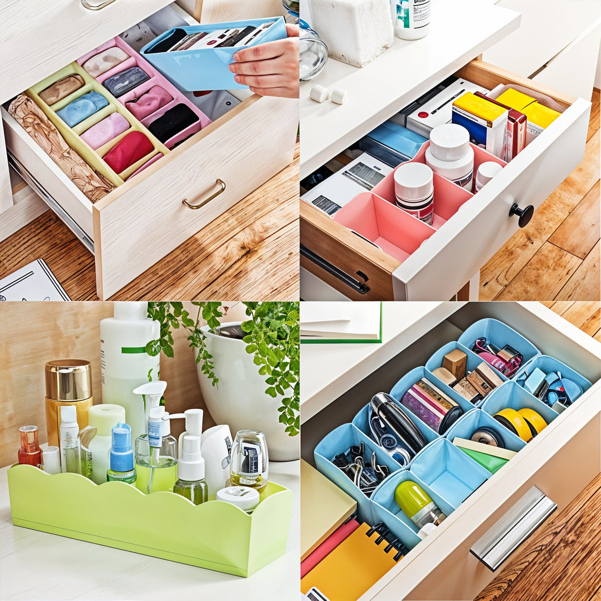 Stay Organized Socks Storage Organizer – Compartment (Pack of 2)