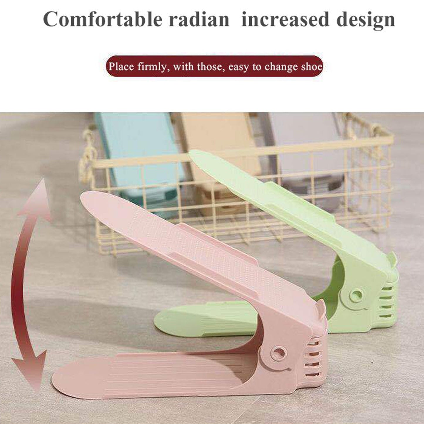 Adjustable Shoe Organizer – Folding Space Saver