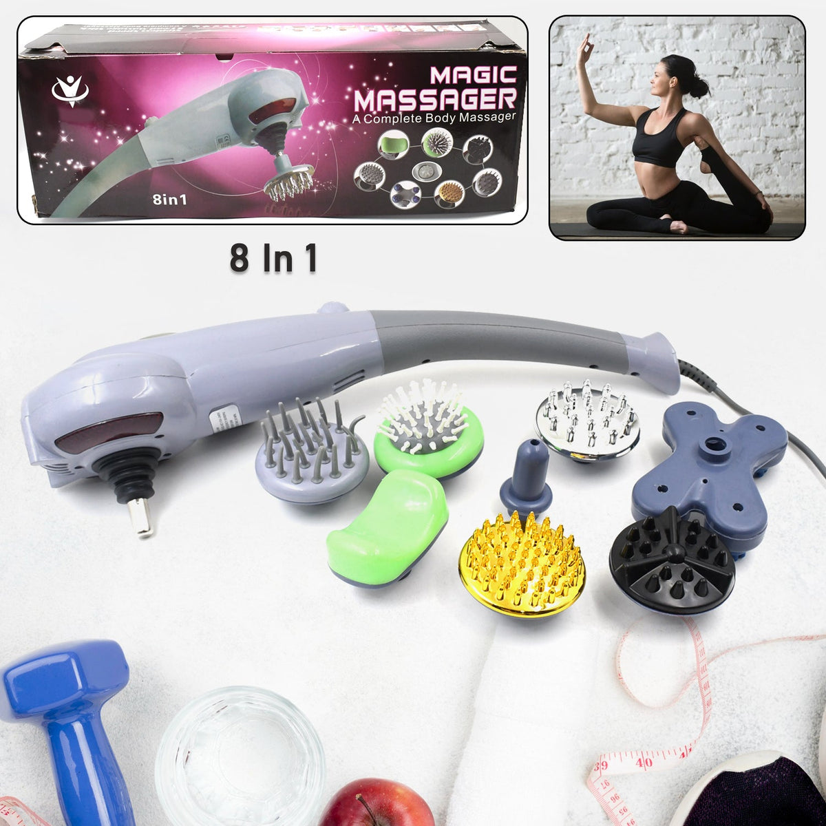 Full Body Massager – 8-in-1 Electric for Muscle Relief