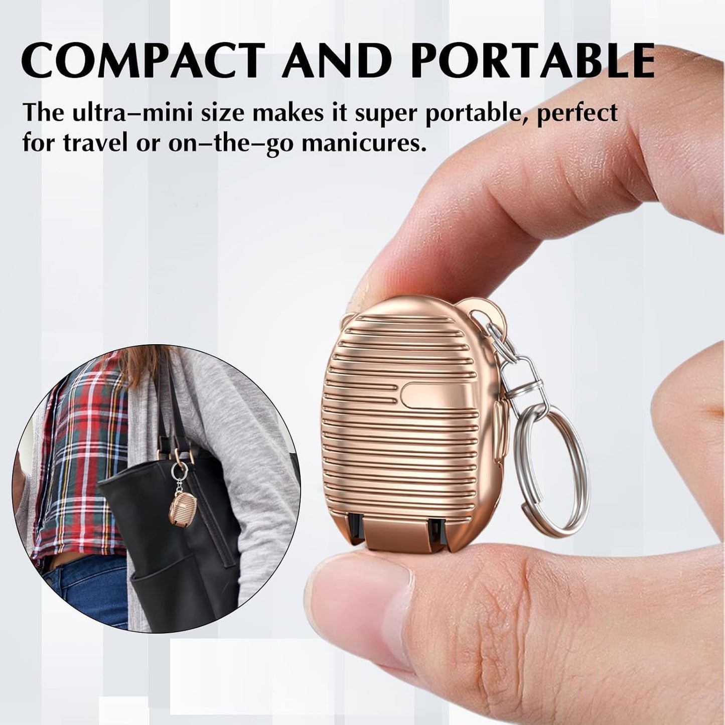 Keychain Nail Clipper – Portable with Built-in File | AuriGlam