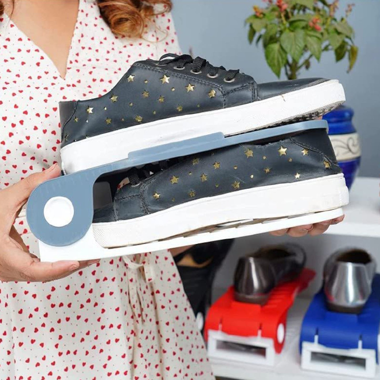 Adjustable Shoe Organizer – Space Saver Rack for Home