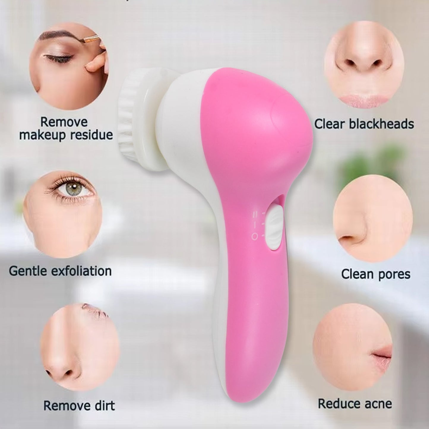 Facial Cleansing Brush – Waterproof Deep Cleansing | Calm & Curl
