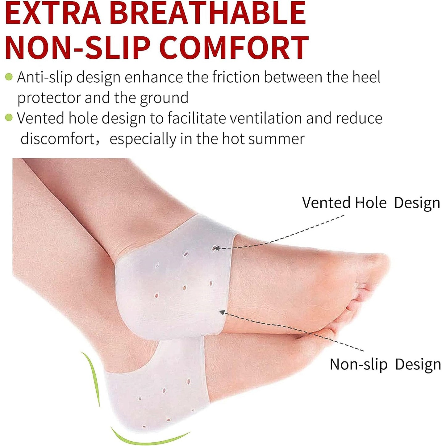 Kid Silicone Heel Protectors – Soft Gel Cushions for Heel Care
