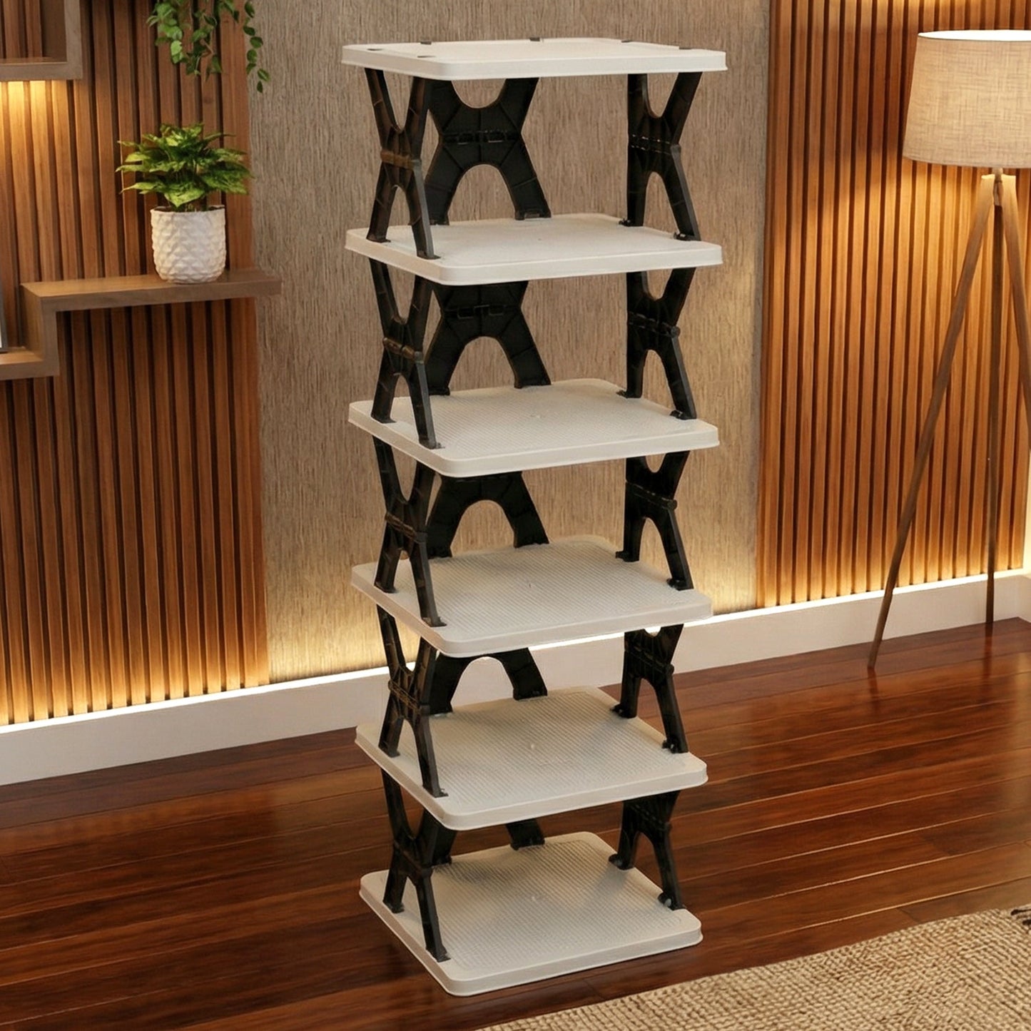 Space-Saving Layer Shoe Rack Stand