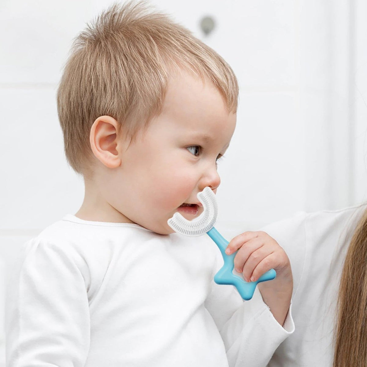 Kids U-Shape Toothbrush – Soft Silicone for Gentle Brushing