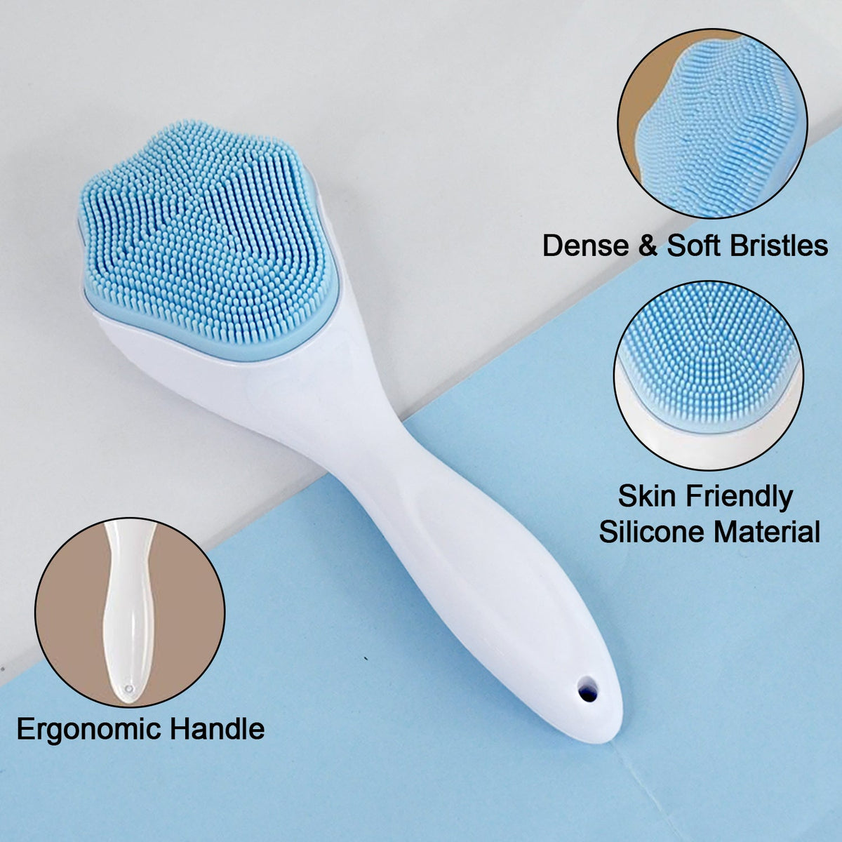 Silicone Face Scrubber – Gentle Exfoliation & Cleansing