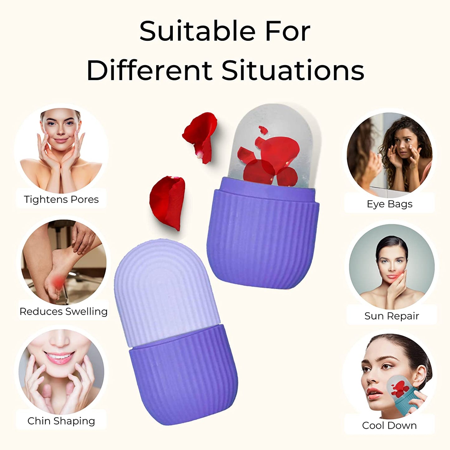 Ice Roller for Face & Eye Massage – Soothing Skincare | GlowForm