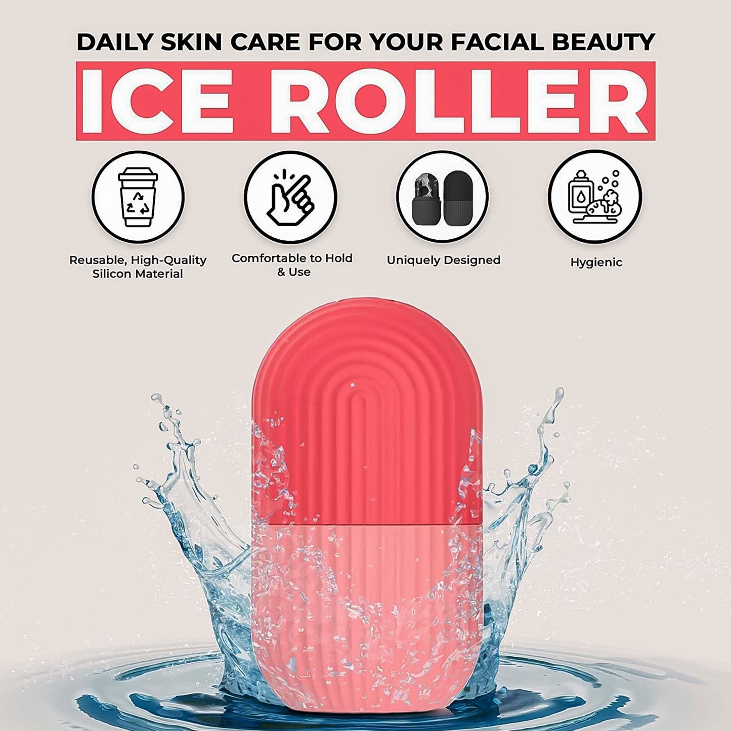 Ice Face Roller – Reusable Facial Massager | Velvet Wellness